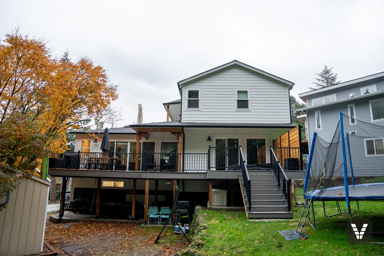The finished view — backyard — after, SWV project in Bellingham, WA