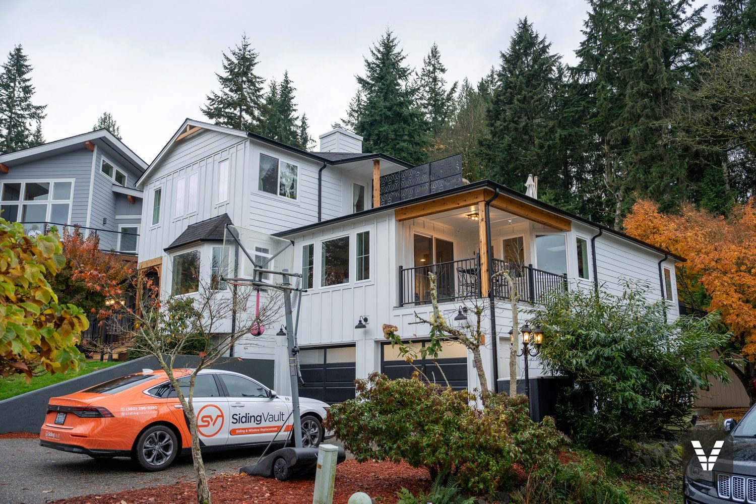 The finished view — street side — Siding & Window Vault project in Bellingham, WA